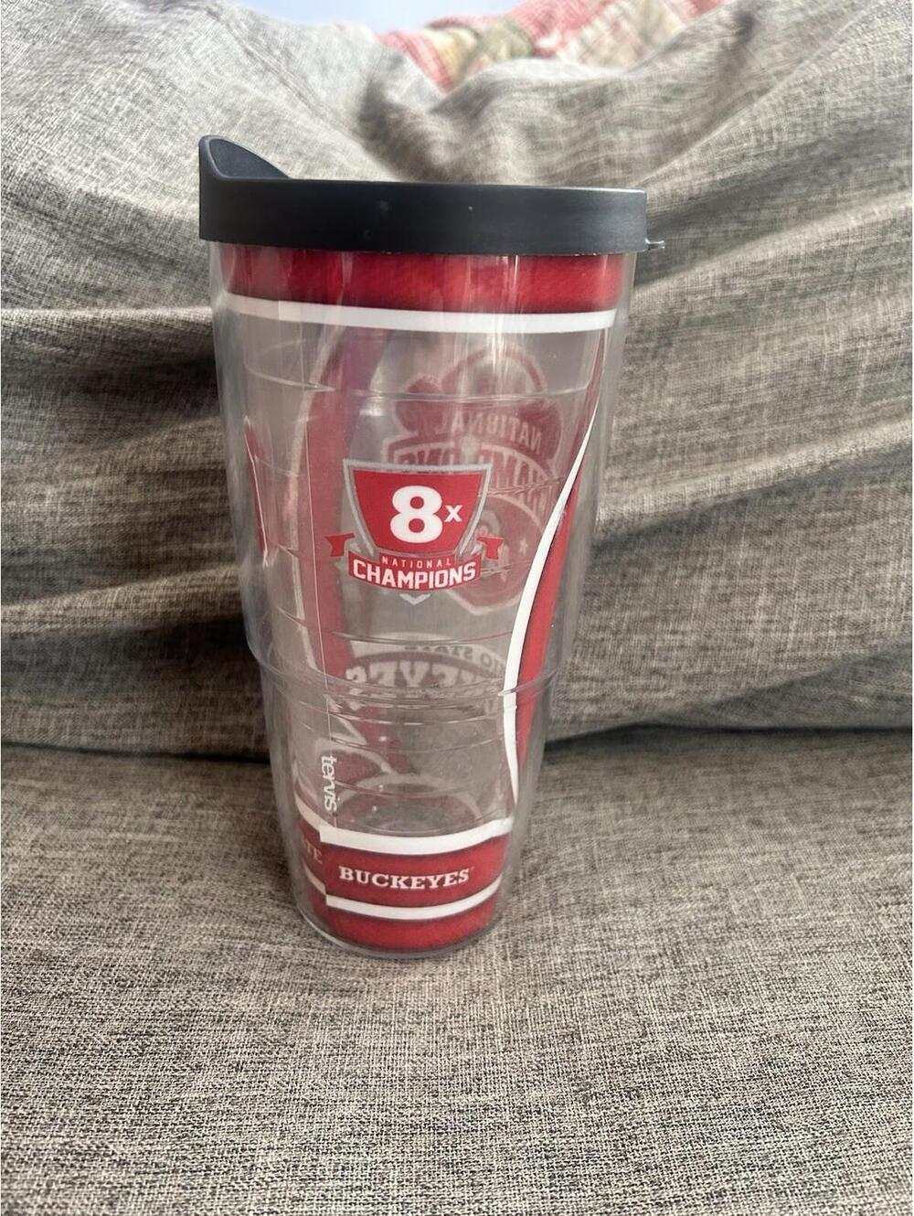 Tervis Tumbler Ohio State Football 2014 National Champions 24 oz Cup Black Lid - Picture 3 of 7